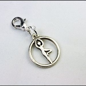 Clip On yoga charms planner zipper pull journal bracelet clipon pendant zipper p